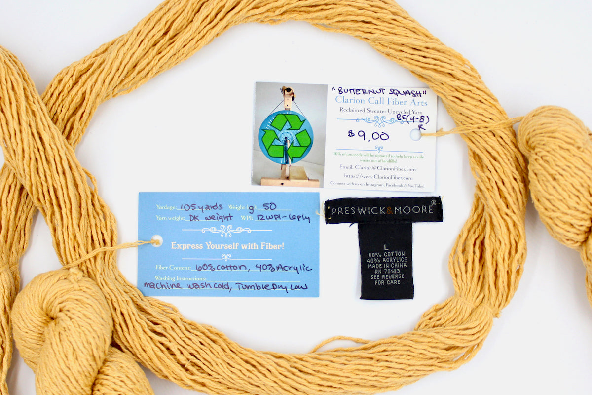 Butternut Squash - Recycled Yarn