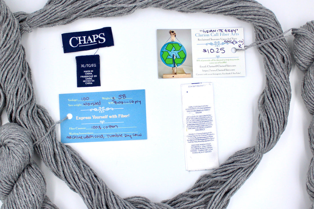 Granite Grey - Recycled Yarn