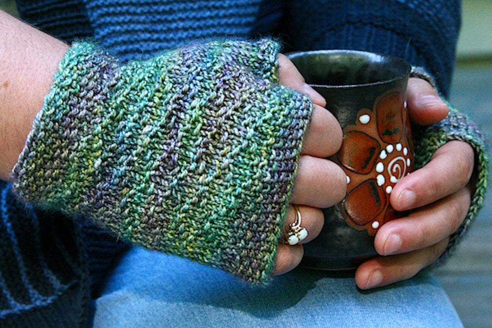 One Skein Fingerless Mitts Pattern